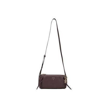 Guess Brown Flat Texture Polyethylene Handbag
