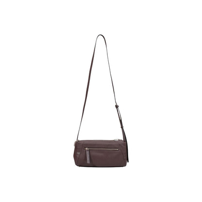 Guess Brown Flat Texture Polyethylene Handbag