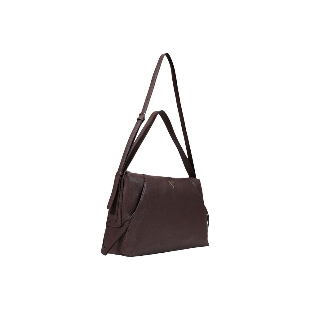 Sac à main Lucci Girlfriend Sat de Guess en polyuréthane marron