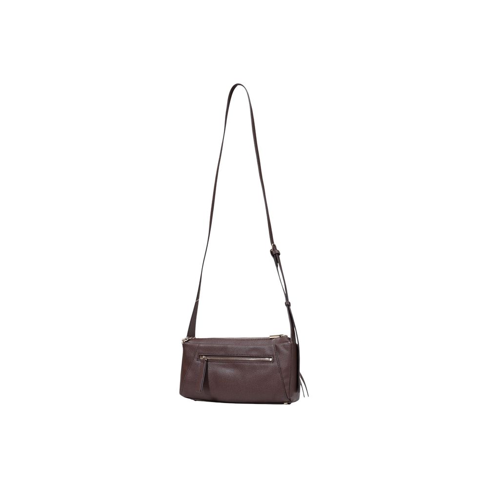 Guess Brown Flat Texture Polyethylene Handbag