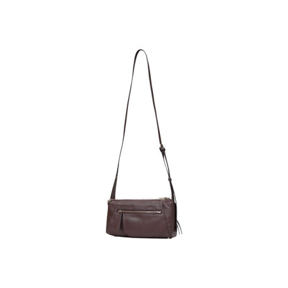 Guess Brown Flat Texture Polyethylene Handbag
