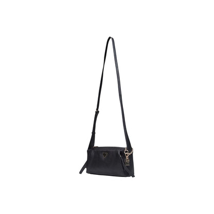 Bolso De Mano Polietileno Negro De Guess Colección Lucci