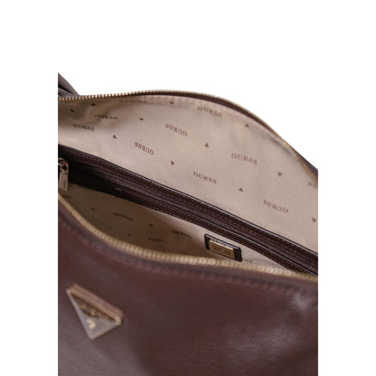 Sac à main Lucci Girlfriend Sat de Guess en polyuréthane marron