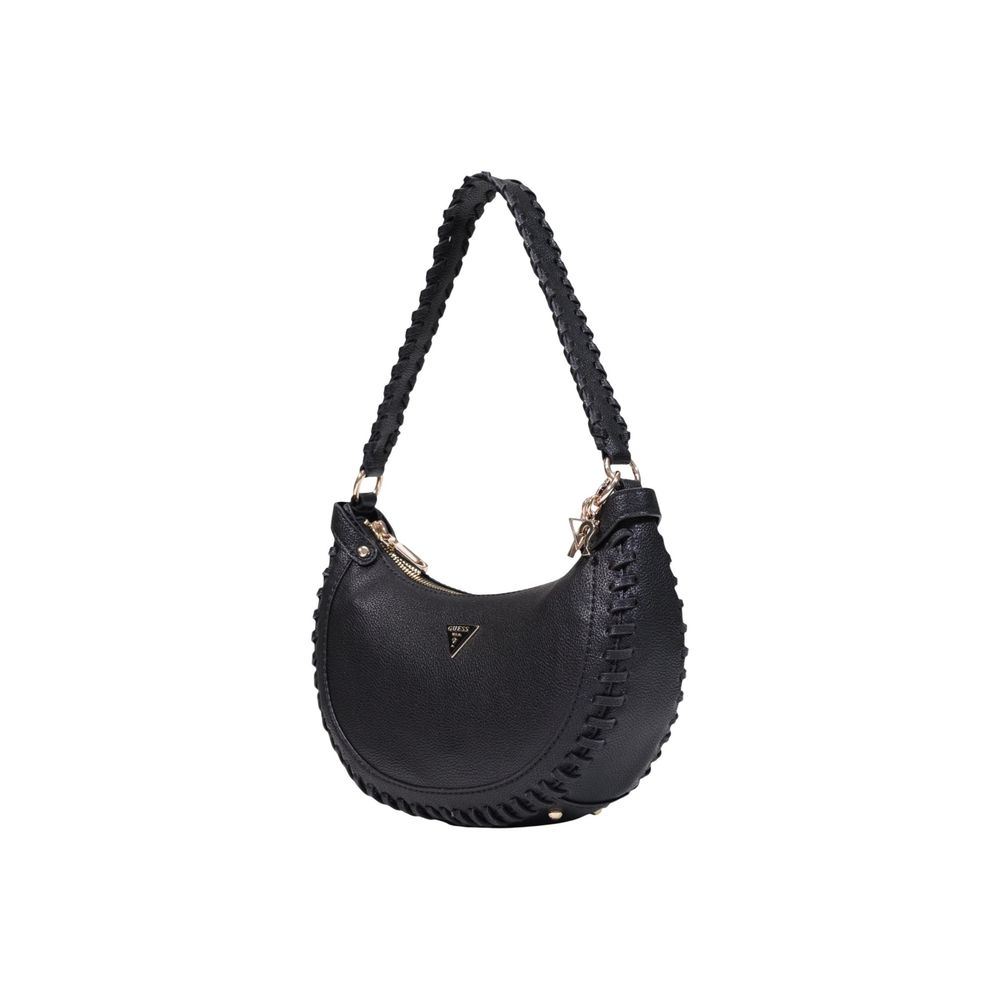 Bolso De Mano Negro De Polietileno Guess Modelo Lucci