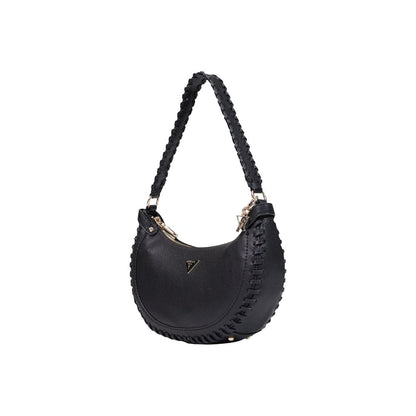 Bolso De Mano Negro De Polietileno Guess Modelo Lucci