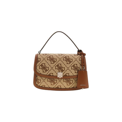 Guess Audrey Collection White Polyester Crossbody Bag