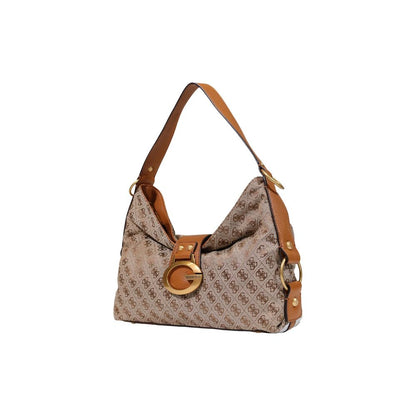 Guess Bolso De Mano En Poliéster Beige Modelo Camden