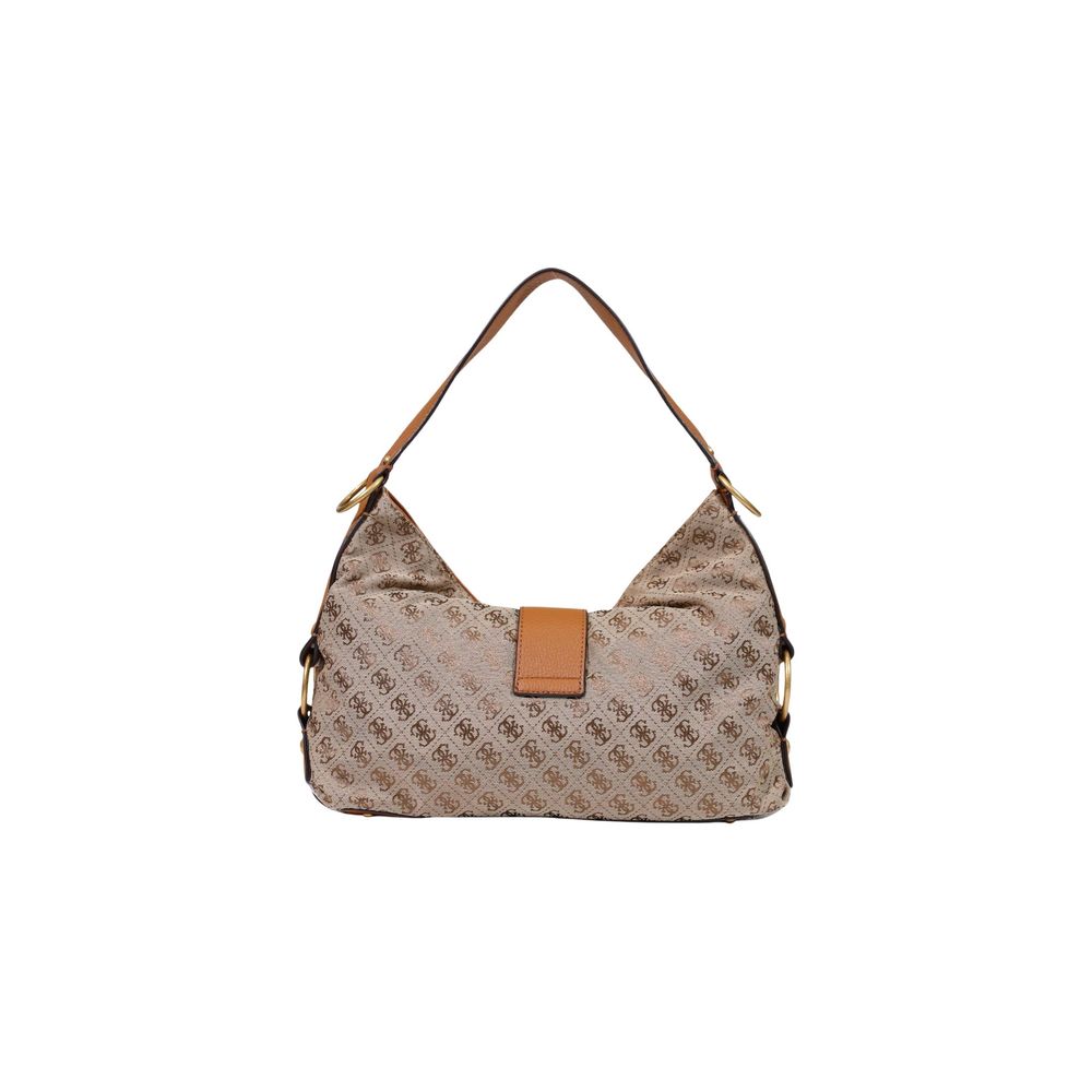 Guess Bolso De Mano En Poliéster Beige Modelo Camden