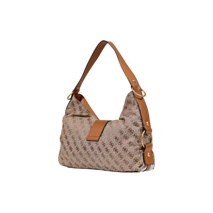Guess Bolso De Mano En Poliéster Beige Modelo Camden