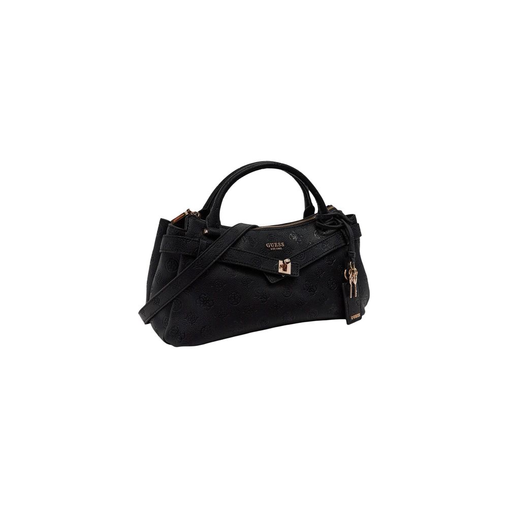 Guess Bolso Negro Polietileno - Estructura Duradera