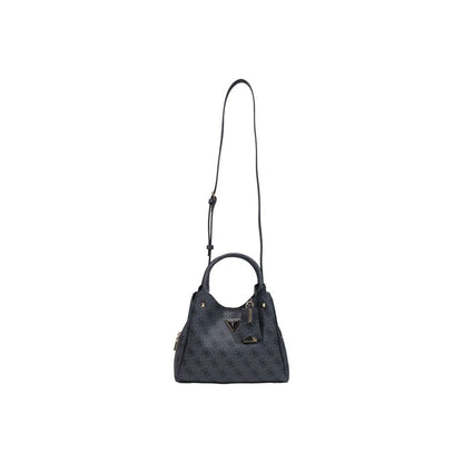 Bolso De Mano De Polietileno En Tono Gris Con Logotipo De Guess