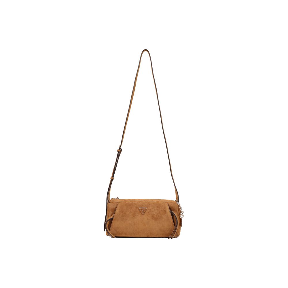 Bolso De Mano De Poliéster Guess Coleen - Marrón Suave