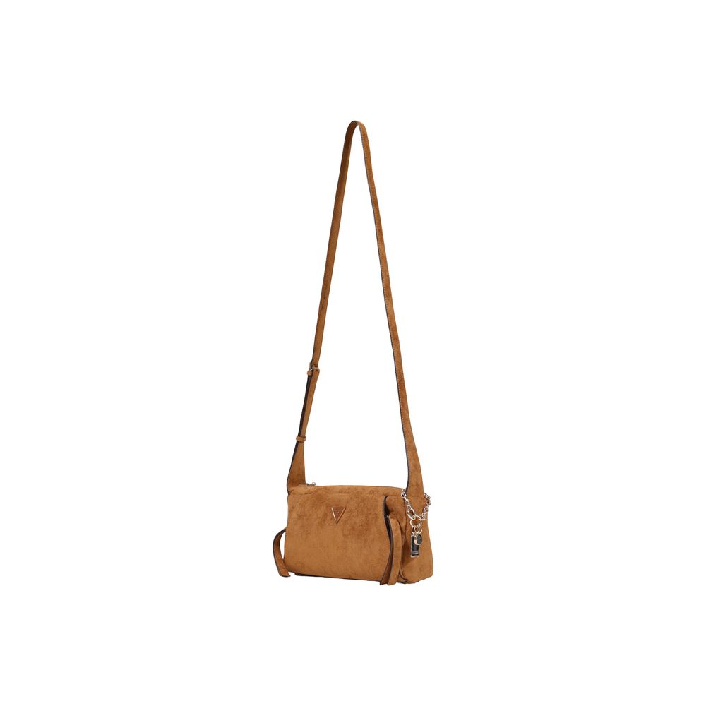 Bolso De Mano De Poliéster Guess Coleen - Marrón Suave
