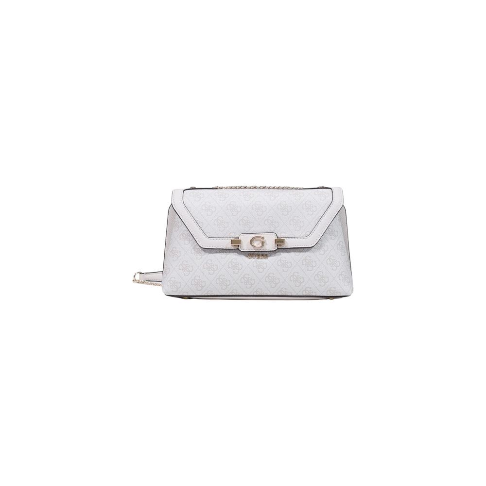 Guess Coleen Small White Polyethylene Handbag