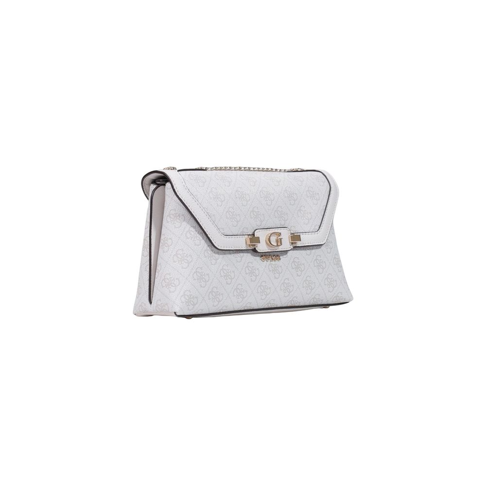 Guess Coleen Small White Polyethylene Handbag