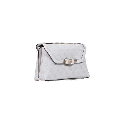 Guess Coleen Small White Polyethylene Handbag