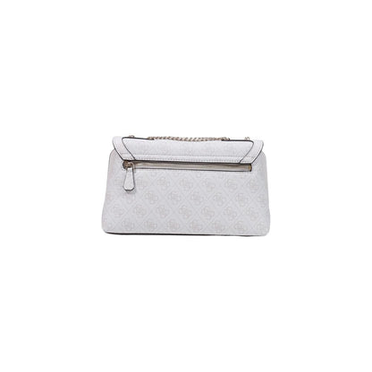 Guess Coleen Small White Polyethylene Handbag