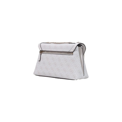 Guess Coleen Small White Polyethylene Handbag