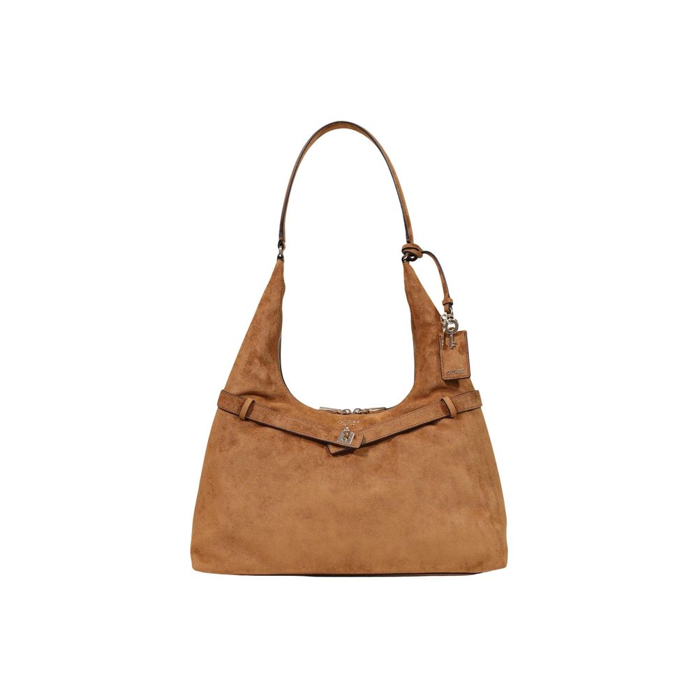 Bolso De Mano De Políester Marrón Guess Modelo Coleen
