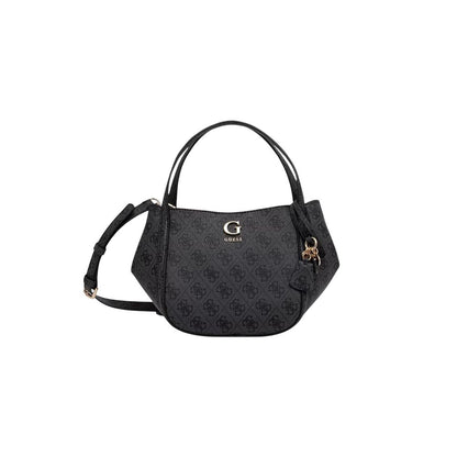 Guess Gray Handbag in Polyethylene - All-over Logo Print-