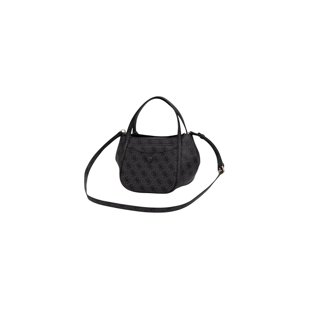 Guess Gray Handbag in Polyethylene - All-over Logo Print-