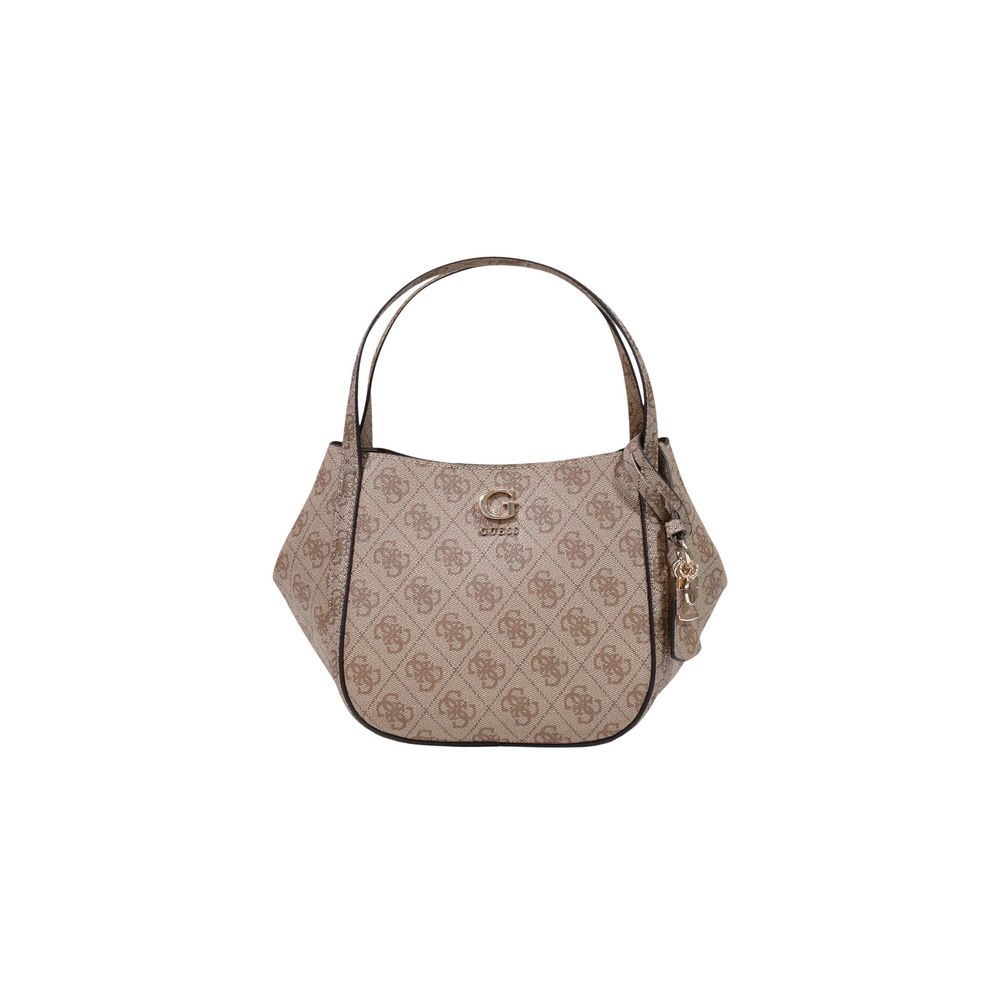 Bolso Medio Guess De Polietileno Blanco Con Detalle Logotipo