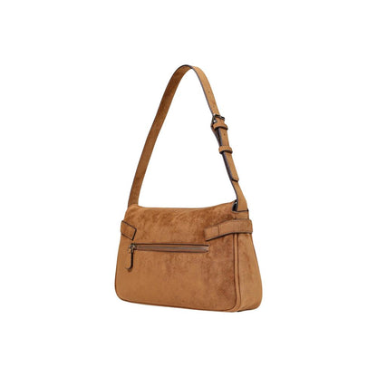 Bolso Medio De Poliéster Guess Coleen Logo Small Sa Marrón