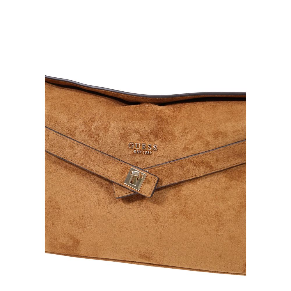 Bolso Medio De Poliéster Guess Coleen Logo Small Sa Marrón