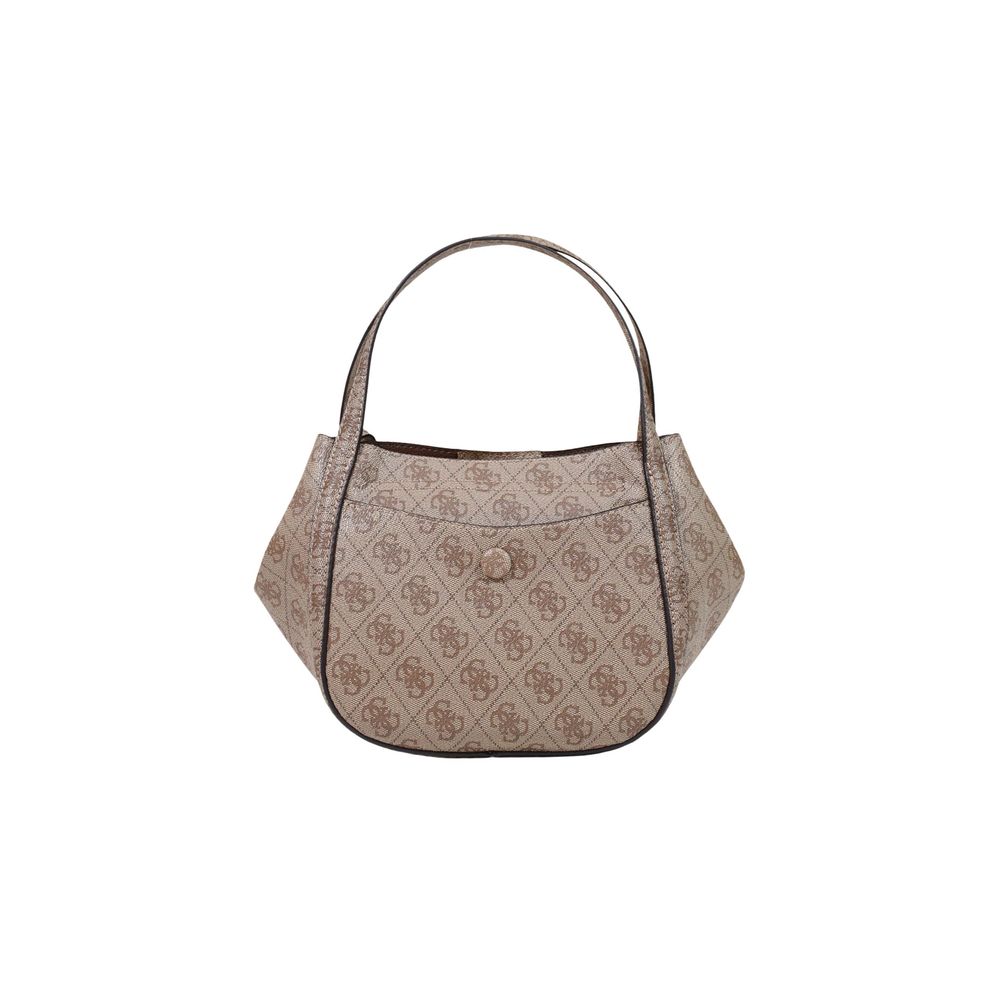Bolso Medio Guess De Polietileno Blanco Con Detalle Logotipo