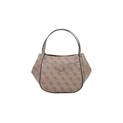 Bolso Medio Guess De Polietileno Blanco Con Detalle Logotipo