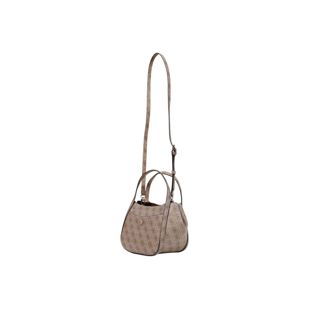 Bolso Medio Guess De Polietileno Blanco Con Detalle Logotipo