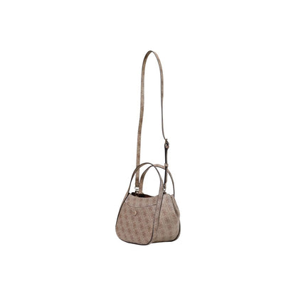 Bolso Medio Guess De Polietileno Blanco Con Detalle Logotipo