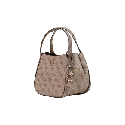 Bolso Medio Guess De Polietileno Blanco Con Detalle Logotipo