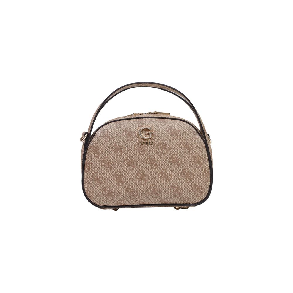 Bolso De Mano Blanco En Poliuretano Guess Coleen Logo