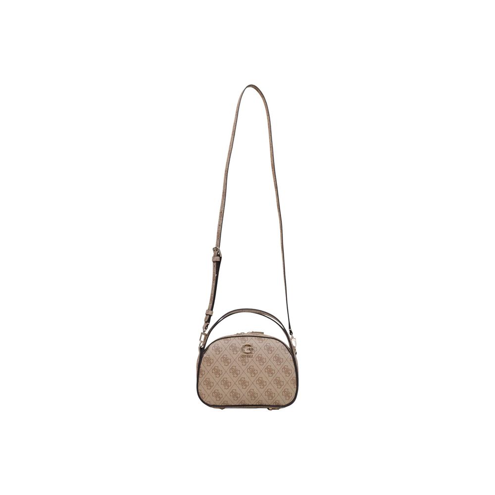 Bolso De Mano Blanco En Poliuretano Guess Coleen Logo
