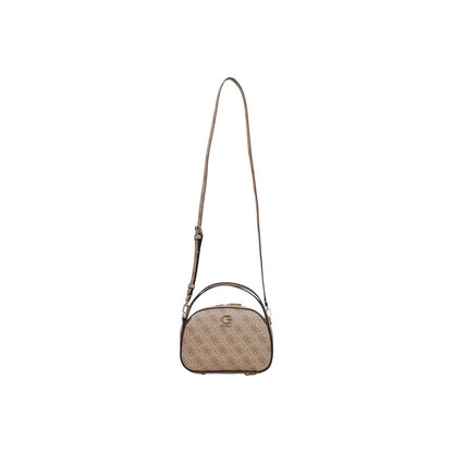 Bolso De Mano Blanco En Poliuretano Guess Coleen Logo