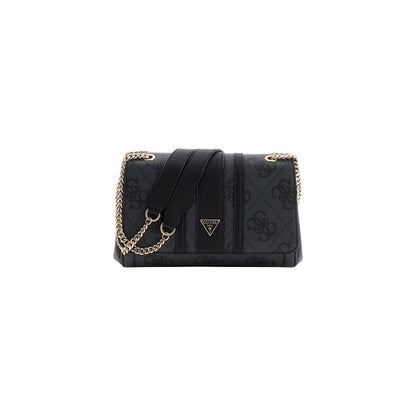 Bolso De Mano Gris En Polietileno Guess Modelo Elsie Shoulder