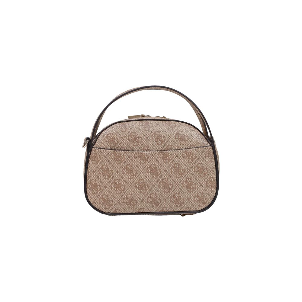 Bolso De Mano Blanco En Poliuretano Guess Coleen Logo