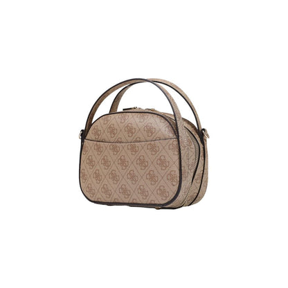 Bolso De Mano Blanco En Poliuretano Guess Coleen Logo