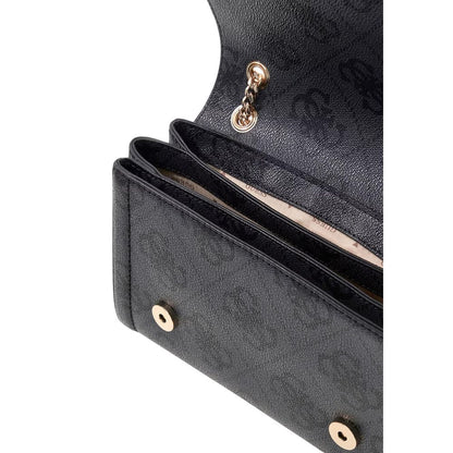 Bolso De Mano Gris En Polietileno Guess Modelo Elsie Shoulder