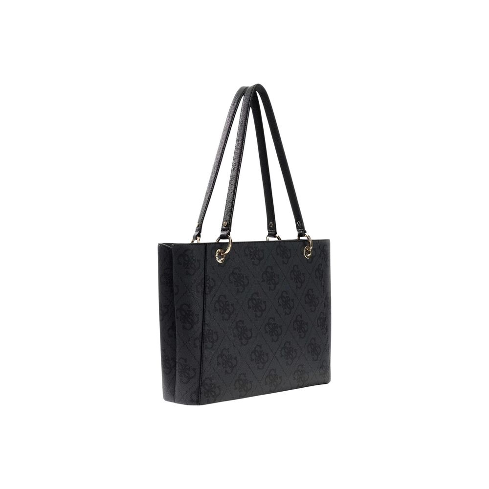 Bolso De Hombro Guess Gris De Poliuretano Modelo Elsie Hwss96 72250