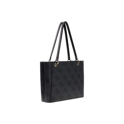 Bolso De Hombro Guess Gris De Poliuretano Modelo Elsie Hwss96 72250