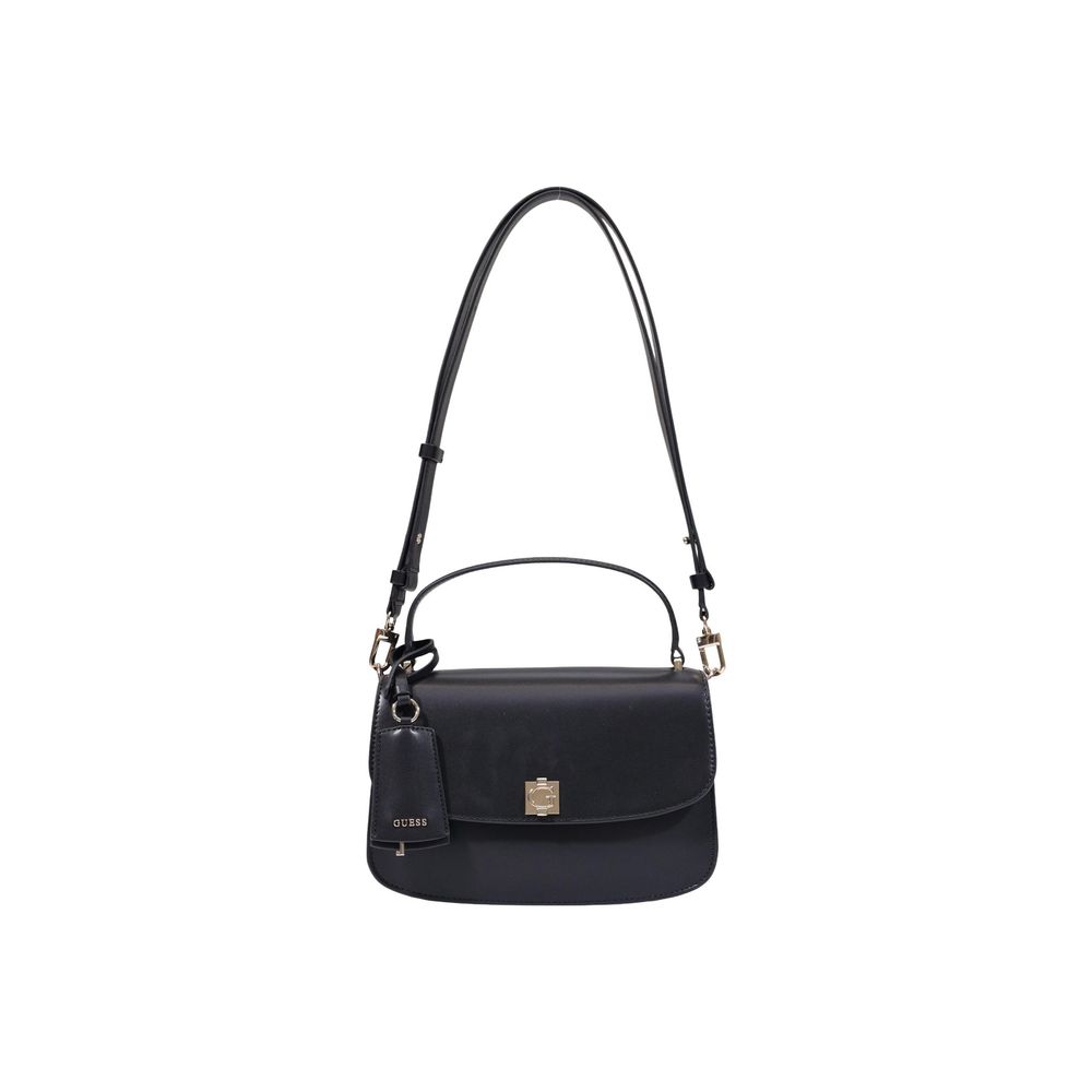 Bolso de Mano Negro Guess Confeccionado en Polietileno
