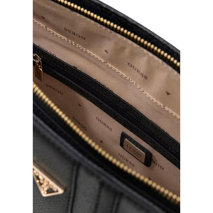 Bolso De Hombro Guess Gris De Poliuretano Modelo Elsie Hwss96 72250