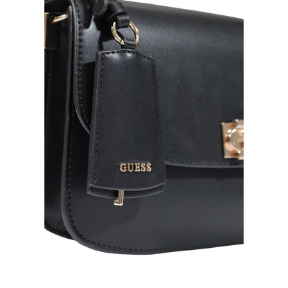 Bolso de Mano Negro Guess Confeccionado en Polietileno