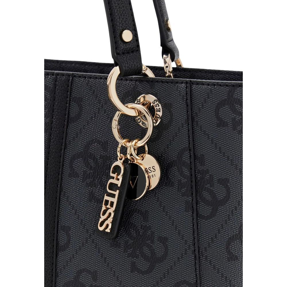 Bolso De Hombro Guess Gris De Poliuretano Modelo Elsie Hwss96 72250