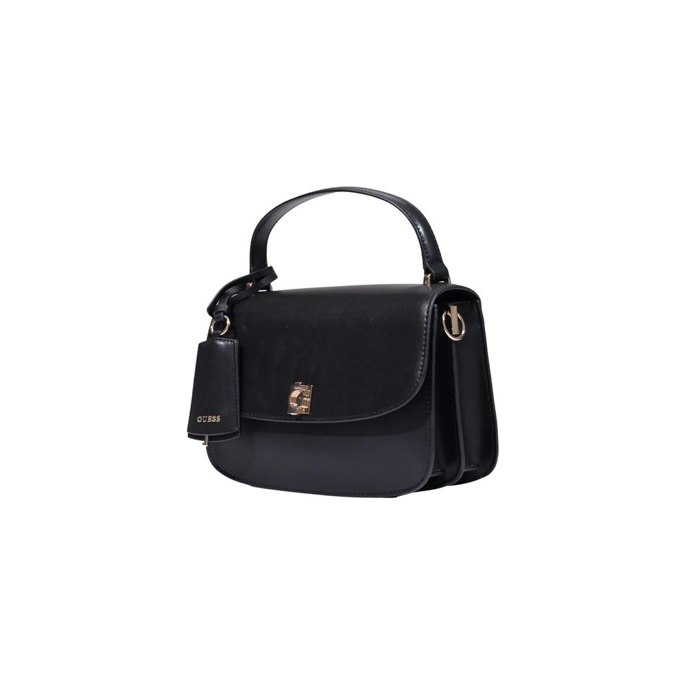 Bolso de Mano Negro Guess Confeccionado en Polietileno