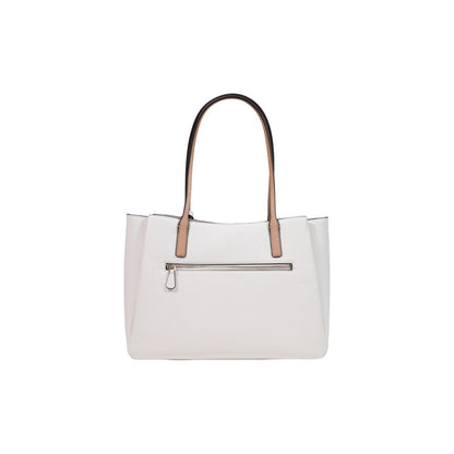 Bolso De Polietileno Beige Guess Bramina Small Satchel Hwzg96