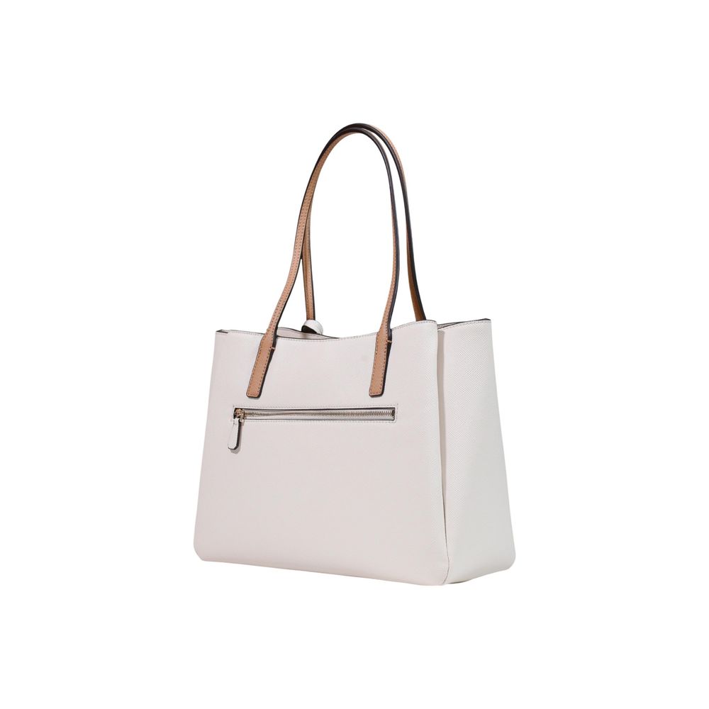 Bolso De Polietileno Beige Guess Bramina Small Satchel Hwzg96