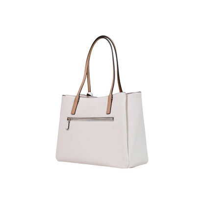 Bolso De Polietileno Beige Guess Bramina Small Satchel Hwzg96